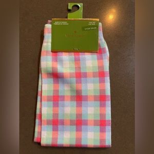 KATE SPADE NEW YORK~One Size~Multi-Color GINGHAM CHECK Crew Socks